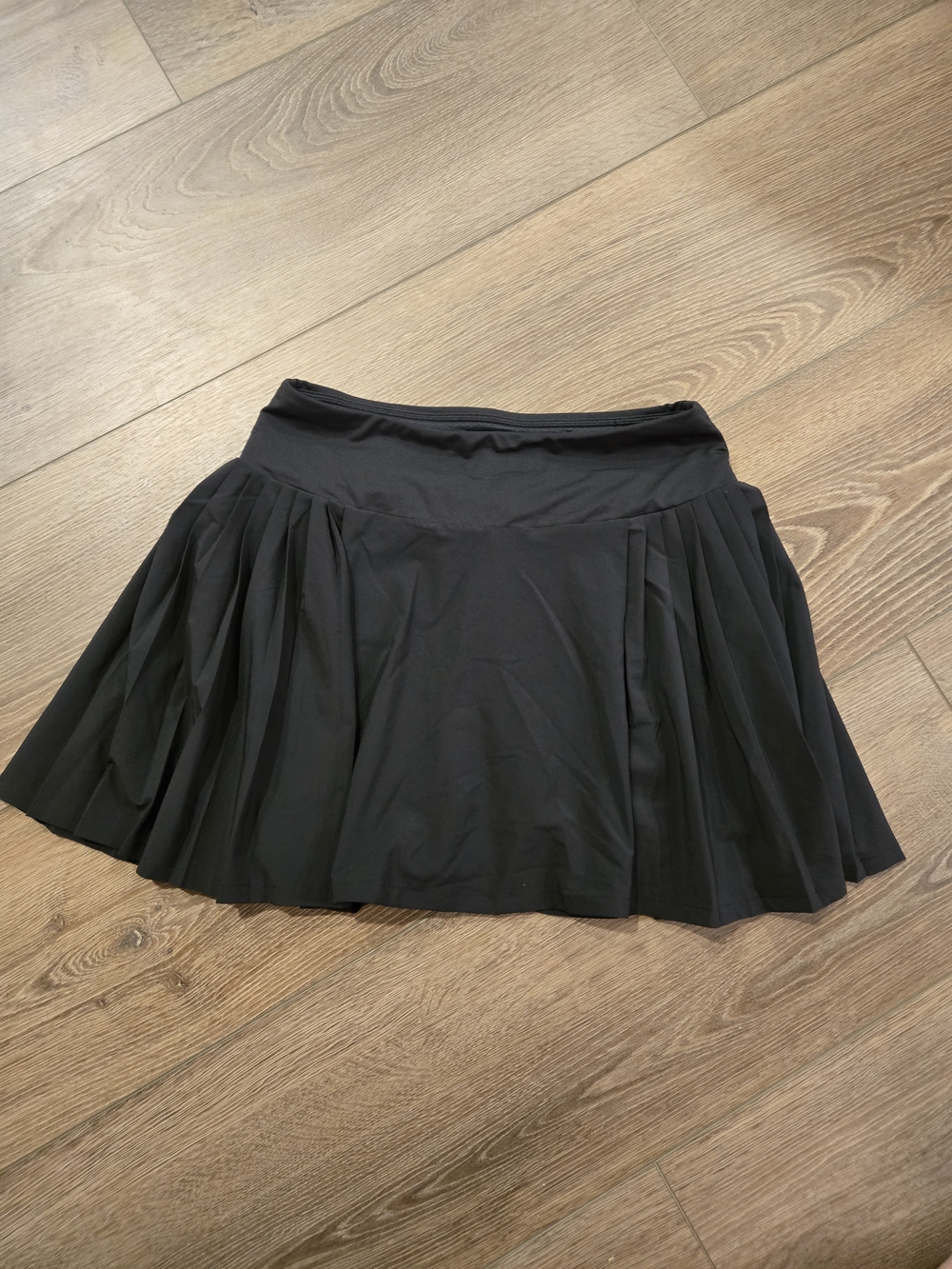 Calia Black Pleated Skater Skirt